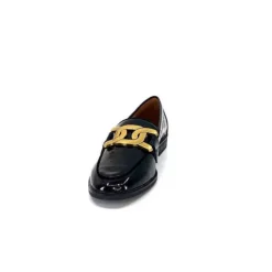 Ivoire0317a Ivoire 2200127-1301 Cuir Vernis Noir*Femme Mocassins