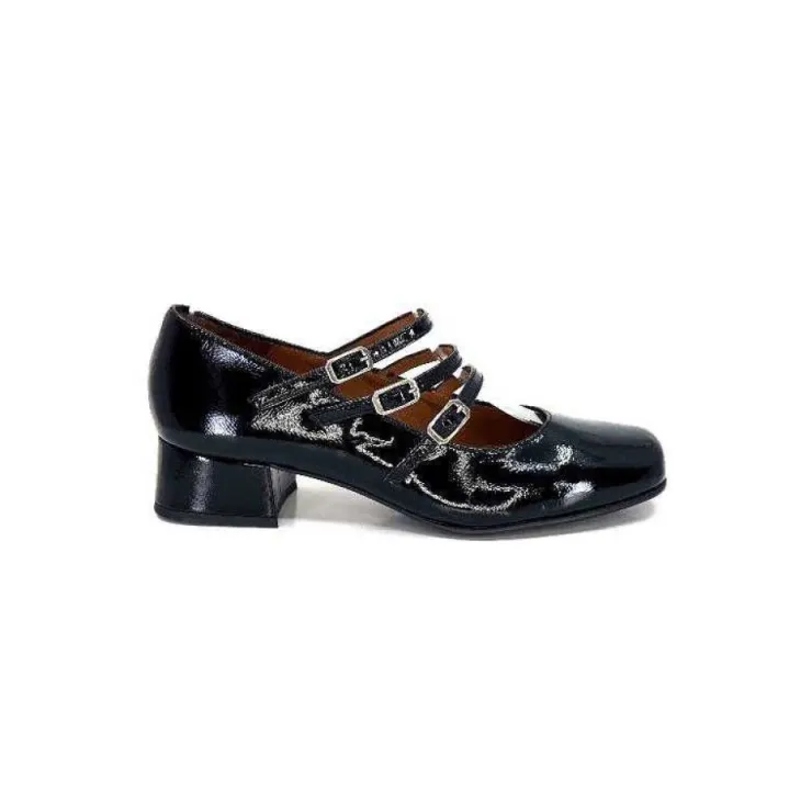 Ivoire0036a Ivoire 710 Cuir Vernis Noir*Femme Ballerines