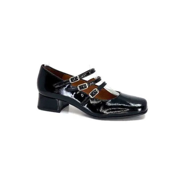 Ivoire0036a Ivoire 710 Cuir Vernis Noir*Femme Ballerines