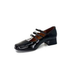 Ivoire0036a Ivoire 710 Cuir Vernis Noir*Femme Ballerines