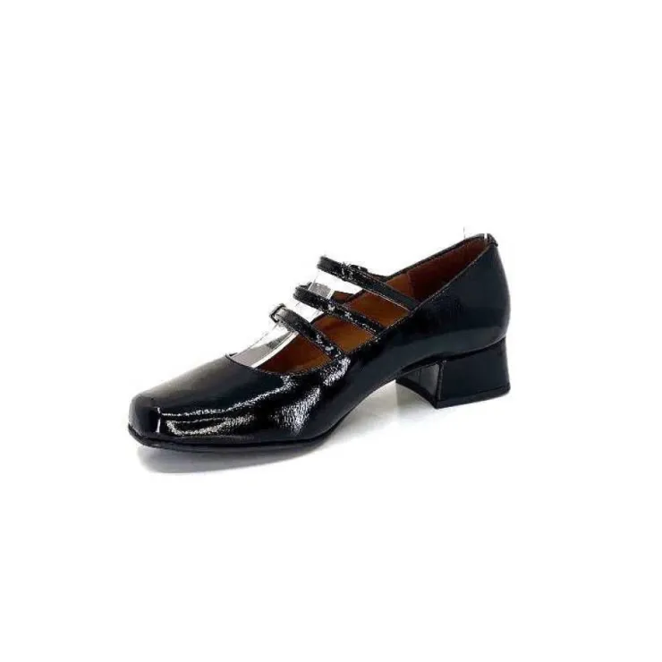 Ivoire0036a Ivoire 710 Cuir Vernis Noir*Femme Ballerines