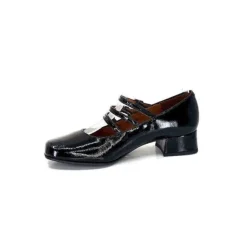 Ivoire0036a Ivoire 710 Cuir Vernis Noir*Femme Ballerines