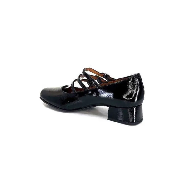 Ivoire0036a Ivoire 710 Cuir Vernis Noir*Femme Ballerines
