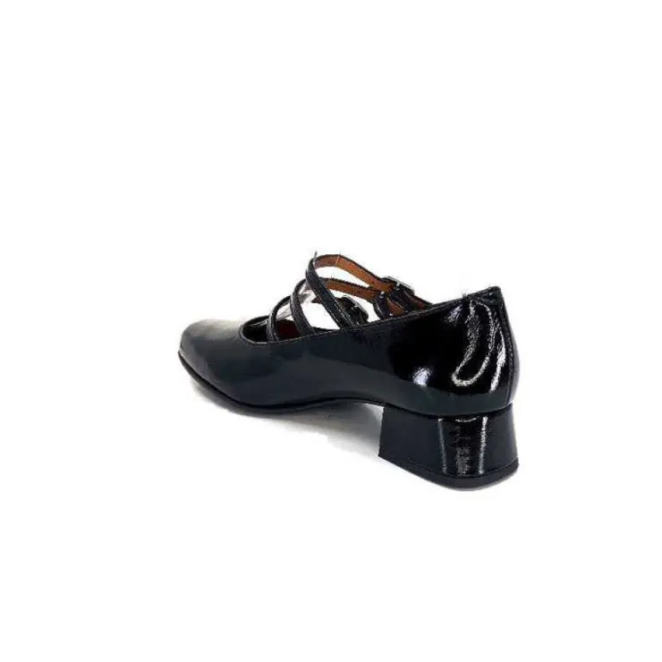 Ivoire0036a Ivoire 710 Cuir Vernis Noir*Femme Ballerines