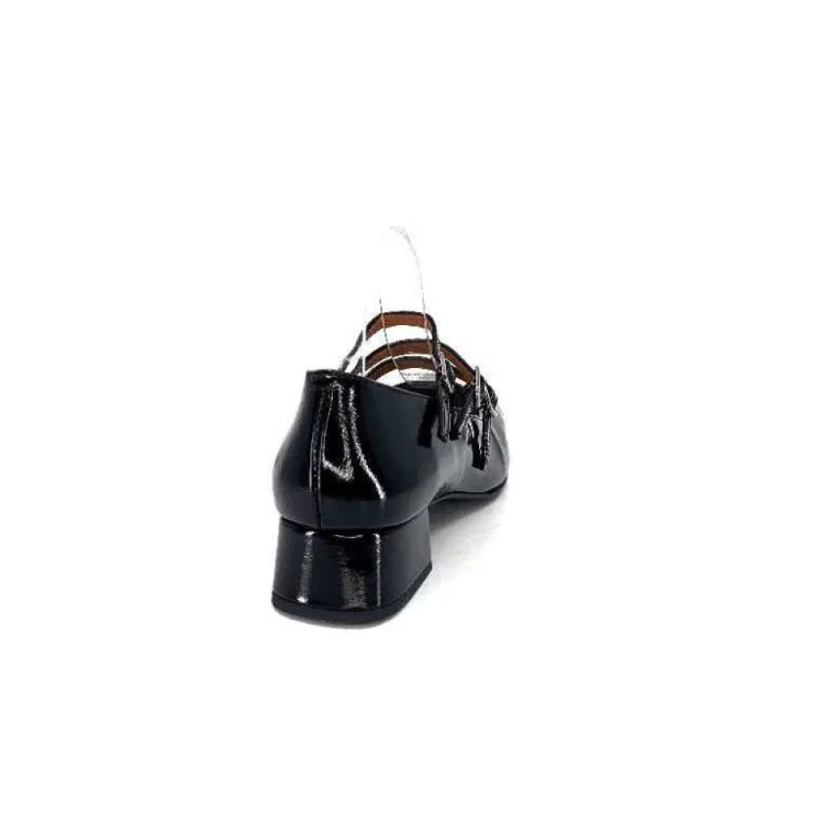 Ivoire0036a Ivoire 710 Cuir Vernis Noir*Femme Ballerines
