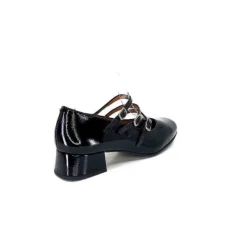 Ivoire0036a Ivoire 710 Cuir Vernis Noir*Femme Ballerines