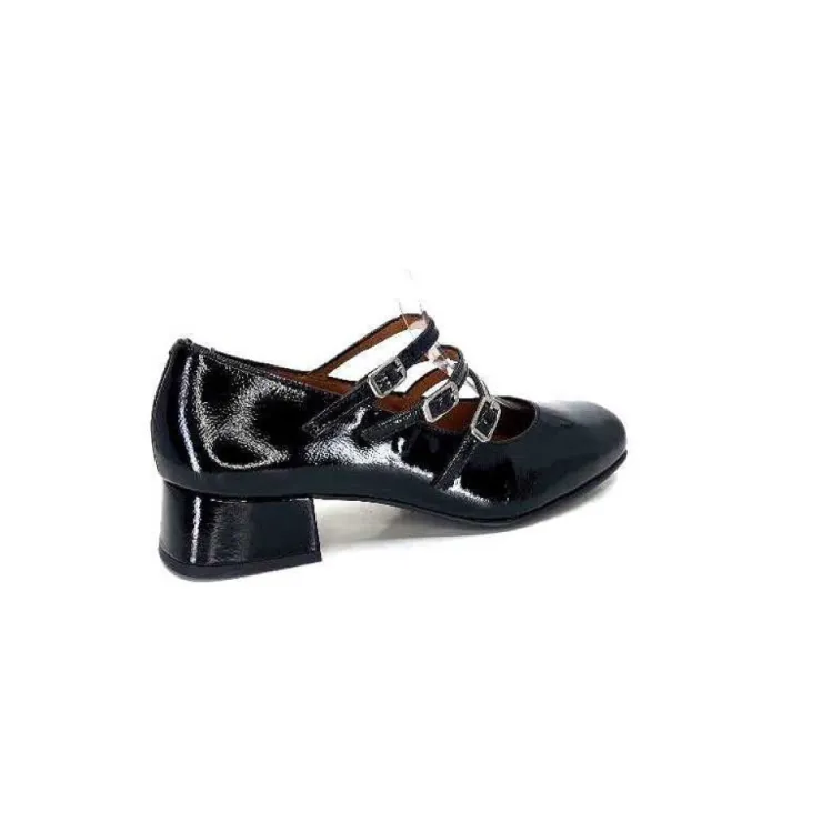 Ivoire0036a Ivoire 710 Cuir Vernis Noir*Femme Ballerines