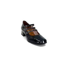 Ivoire0036a Ivoire 710 Cuir Vernis Noir*Femme Ballerines
