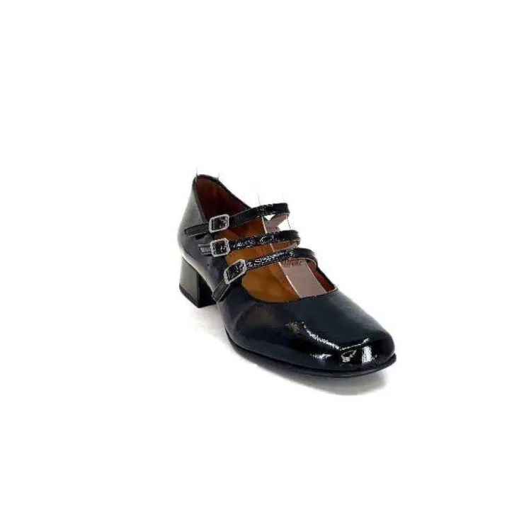 Ivoire0036a Ivoire 710 Cuir Vernis Noir*Femme Ballerines