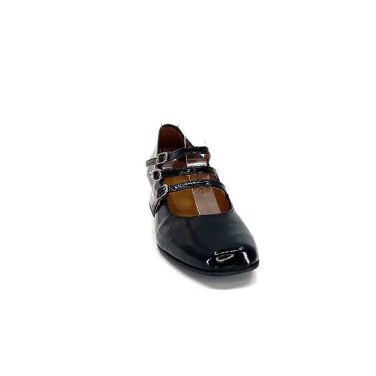 Ivoire0036a Ivoire 710 Cuir Vernis Noir*Femme Ballerines