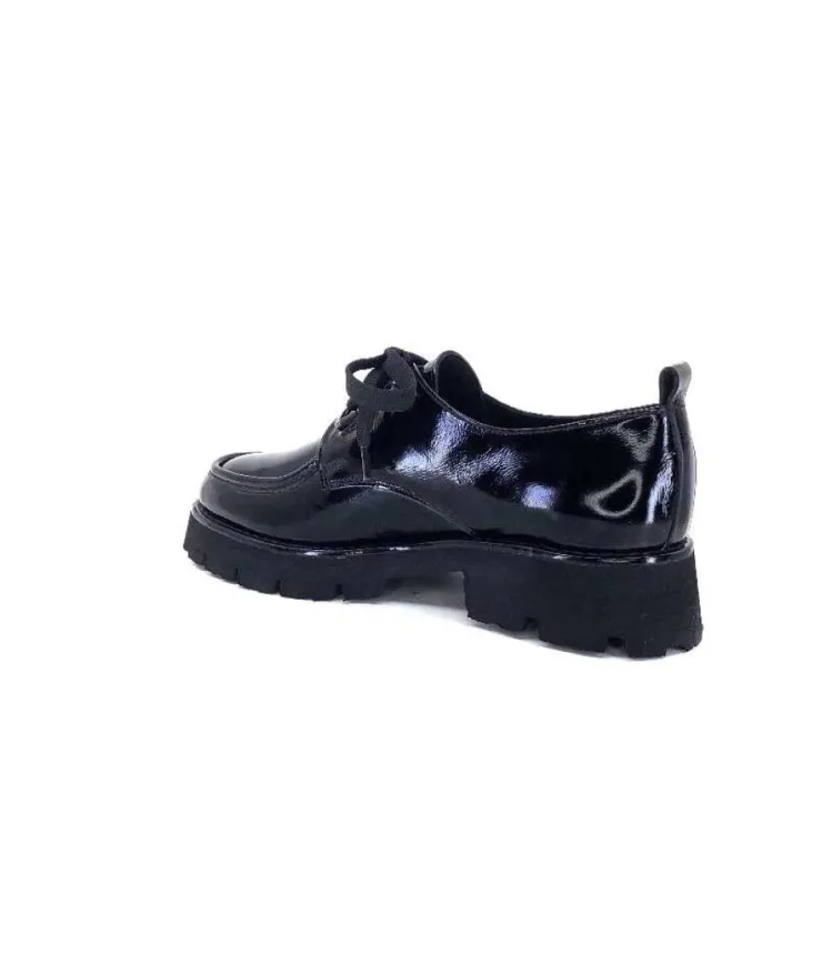 Ivoire-354 Ivoire 108601 Cuir Vernis Noir*Femme Lacets