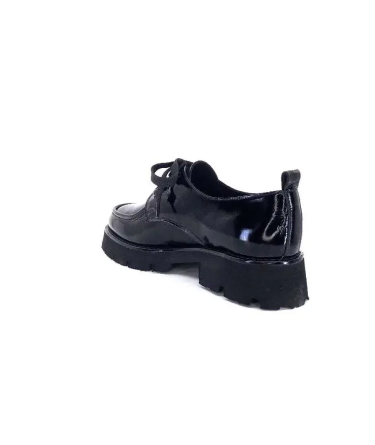 Ivoire-354 Ivoire 108601 Cuir Vernis Noir*Femme Lacets