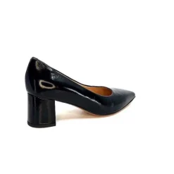 franco russo napoli fgr Ivoire 1601 Cuir Vernis Noir*Femme Escarpins