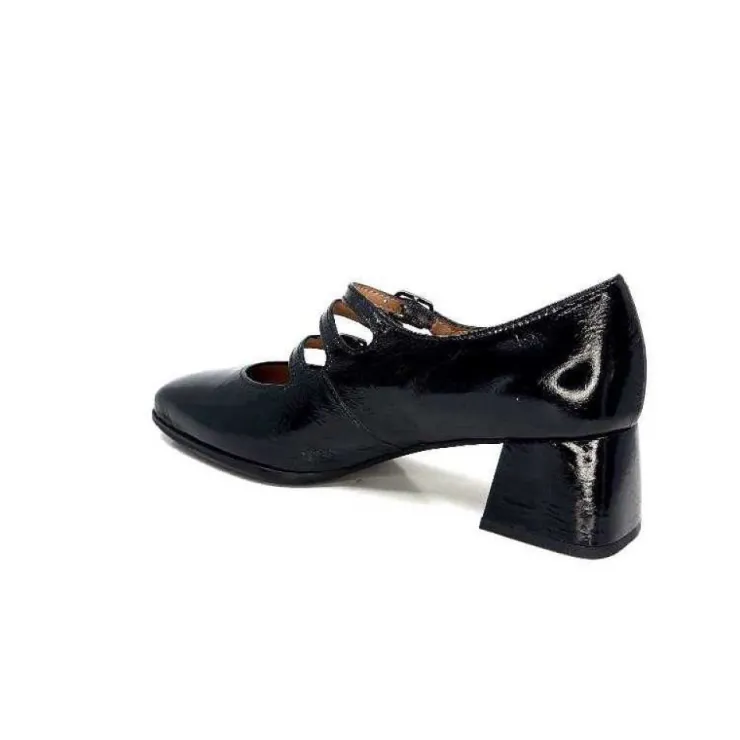 plumers Ivoire 4145 Cuir Vernis Noir*Femme Ballerines