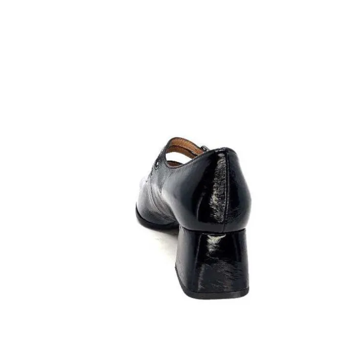 plumers Ivoire 4145 Cuir Vernis Noir*Femme Ballerines