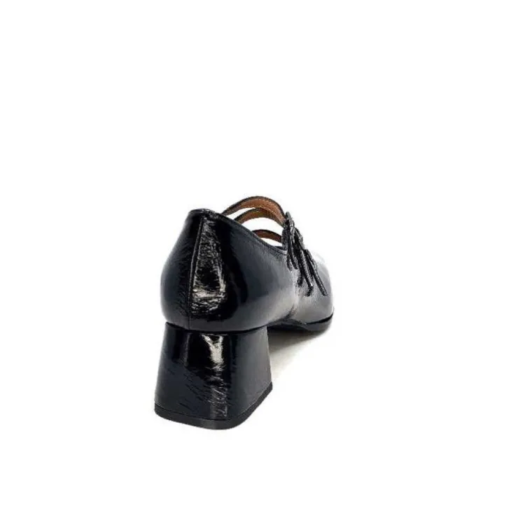 plumers Ivoire 4145 Cuir Vernis Noir*Femme Ballerines