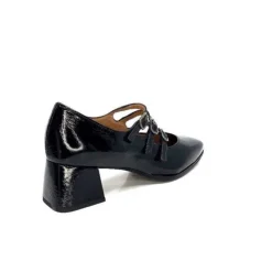 plumers Ivoire 4145 Cuir Vernis Noir*Femme Ballerines