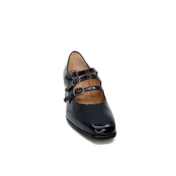 plumers Ivoire 4145 Cuir Vernis Noir*Femme Ballerines