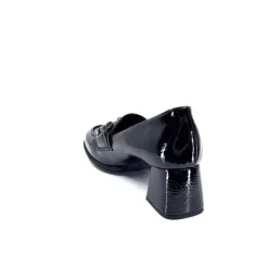Ivoire0130a Ivoire 204823 Cuir Vernis Noir*Femme Mocassins