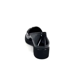 Ivoire0130a Ivoire 844926 Cuir Vernis Noir*Femme Mocassins