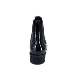 We Do Ivoire 99504 Cuir Vernis Noir*Femme Bottines