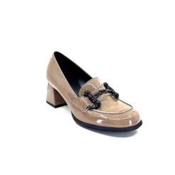 Ivoire0130a Ivoire 204823 Cuir Vernis Saio*Femme Mocassins