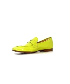 franco russo napoli fgr Ivoire 2103 Cuir Vert*Femme Mocassins