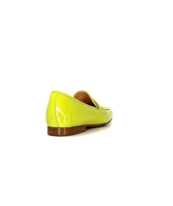 franco russo napoli fgr Ivoire 2103 Cuir Vert*Femme Mocassins