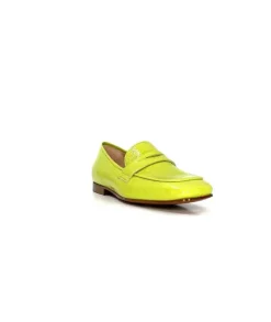 franco russo napoli fgr Ivoire 2103 Cuir Vert*Femme Mocassins