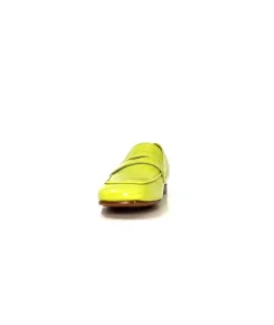 franco russo napoli fgr Ivoire 2103 Cuir Vert*Femme Mocassins