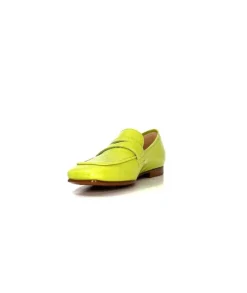 franco russo napoli fgr Ivoire 2103 Cuir Vert*Femme Mocassins
