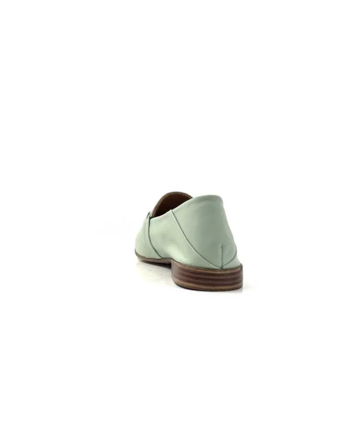 355-ivoire Ivoire 35.48.709 Cuir Vert*Femme Mocassins