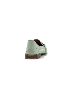 355-ivoire Ivoire 35.48.709 Cuir Vert*Femme Mocassins