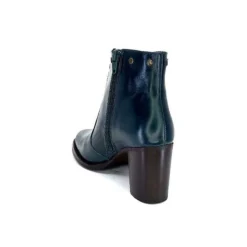 Ivoire0381b Ivoire 8016 Cuir Vert Pavone*Femme Bottines