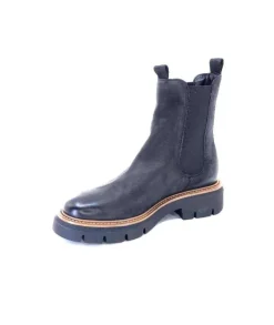 Ivoire0104a Ivoire 50197 Cuir Vintage Noir*Femme Bottines