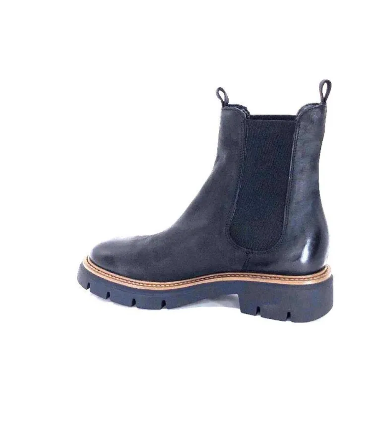 Ivoire0104a Ivoire 50197 Cuir Vintage Noir*Femme Bottines