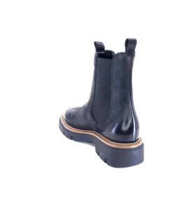 Ivoire0104a Ivoire 50197 Cuir Vintage Noir*Femme Bottines