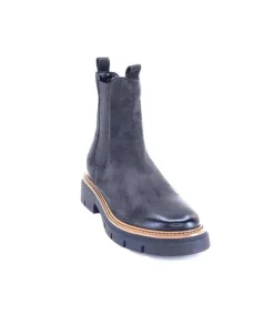 Ivoire0104a Ivoire 50197 Cuir Vintage Noir*Femme Bottines