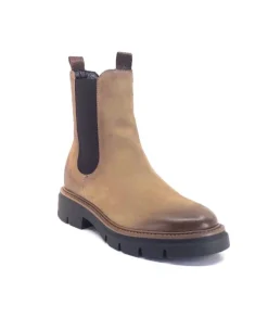 Ivoire0104a Ivoire 50197 Cuir Vintage Vison*Femme Bottines