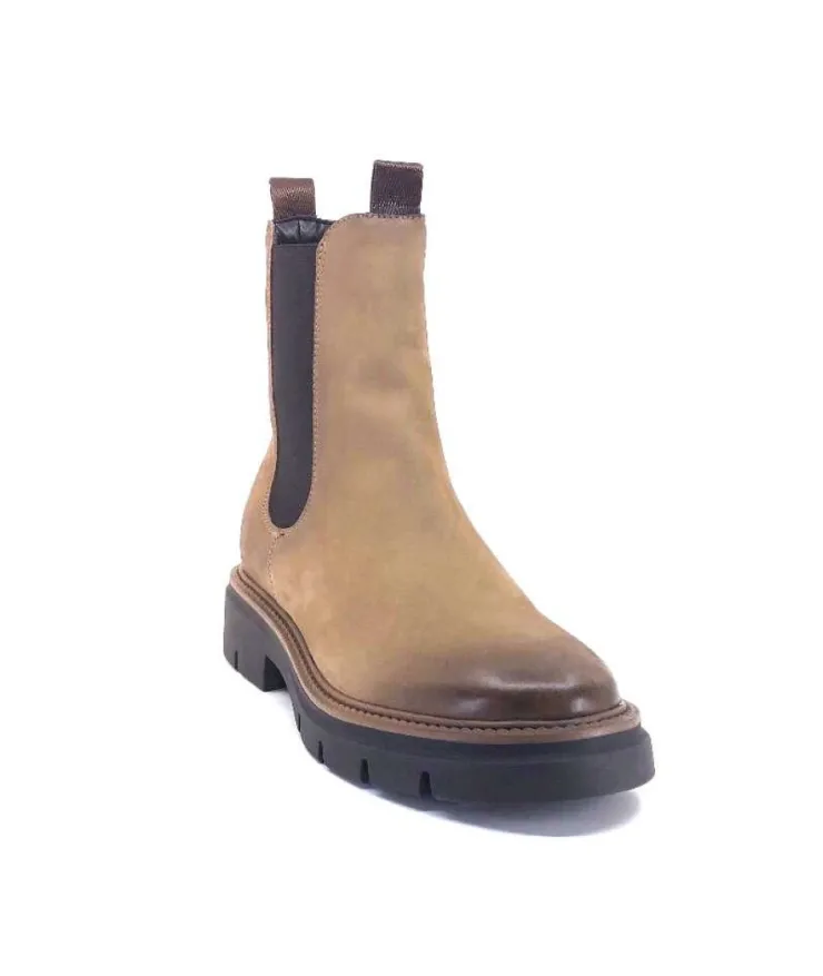 Ivoire0104a Ivoire 50197 Cuir Vintage Vison*Femme Bottines