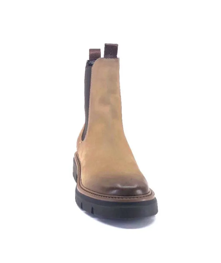 Ivoire0104a Ivoire 50197 Cuir Vintage Vison*Femme Bottines