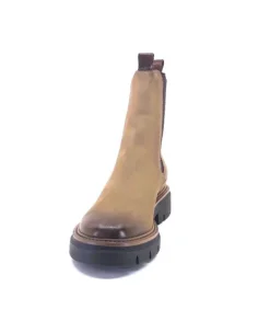 Ivoire0104a Ivoire 50197 Cuir Vintage Vison*Femme Bottines