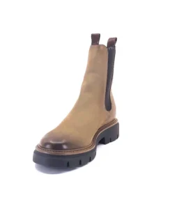 Ivoire0104a Ivoire 50197 Cuir Vintage Vison*Femme Bottines