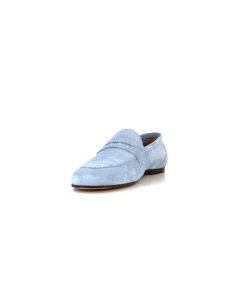 Ivoire0209b Ivoire 10648 Daim Azul Ciel*Femme Mocassins