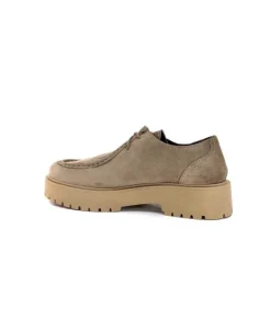 Ivoire0351a Ivoire 7325225 Daim Beige*Femme Lacets