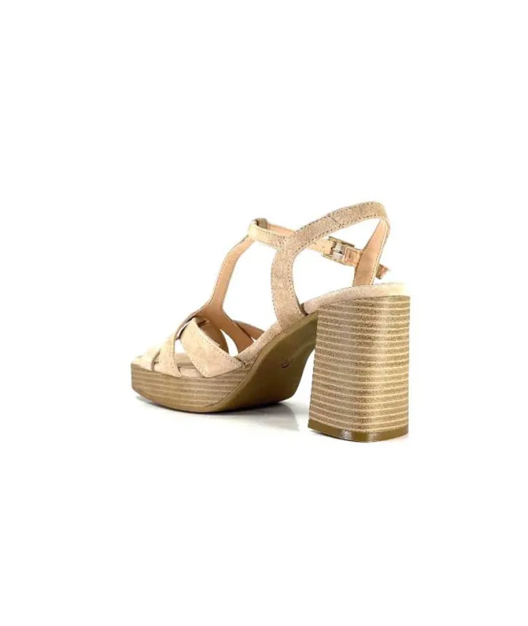 Ivoire0104a Ivoire 51292 Daim Beige*Femme Sandales