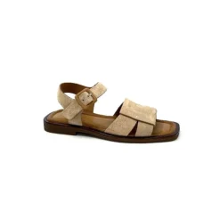 Ivoire0401a Ivoire 500.4314 Daim Beige Camel*Femme Sandales