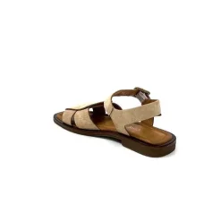 Ivoire0401a Ivoire 500.4314 Daim Beige Camel*Femme Sandales