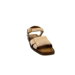 Ivoire0401a Ivoire 500.4314 Daim Beige Camel*Femme Sandales