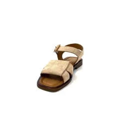 Ivoire0401a Ivoire 500.4314 Daim Beige Camel*Femme Sandales